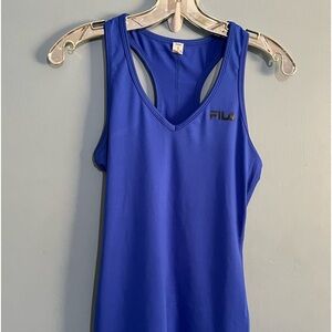 SELLING FILA YOGA, GYM TANK TOP SIZE XS COLOR ROYAL BLUE GOOD CONDITION..